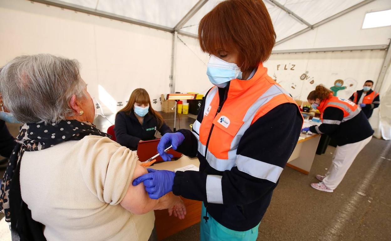 Proceso de vacunación en el Área de Salud del Bierzo.