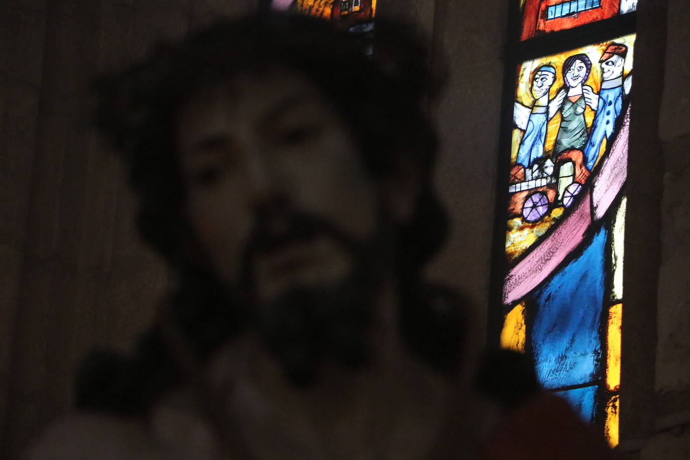 Sobrecogedora exposición de la cofradía en su sede canónica.