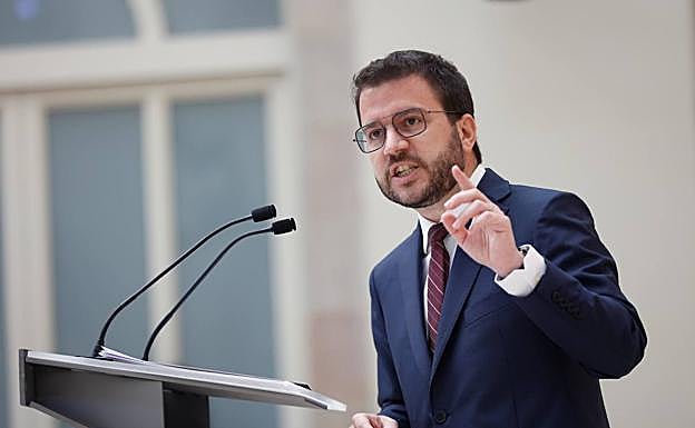 El candidato de ERC a la presidencia de la Generalitat, Pere Aragonès. 