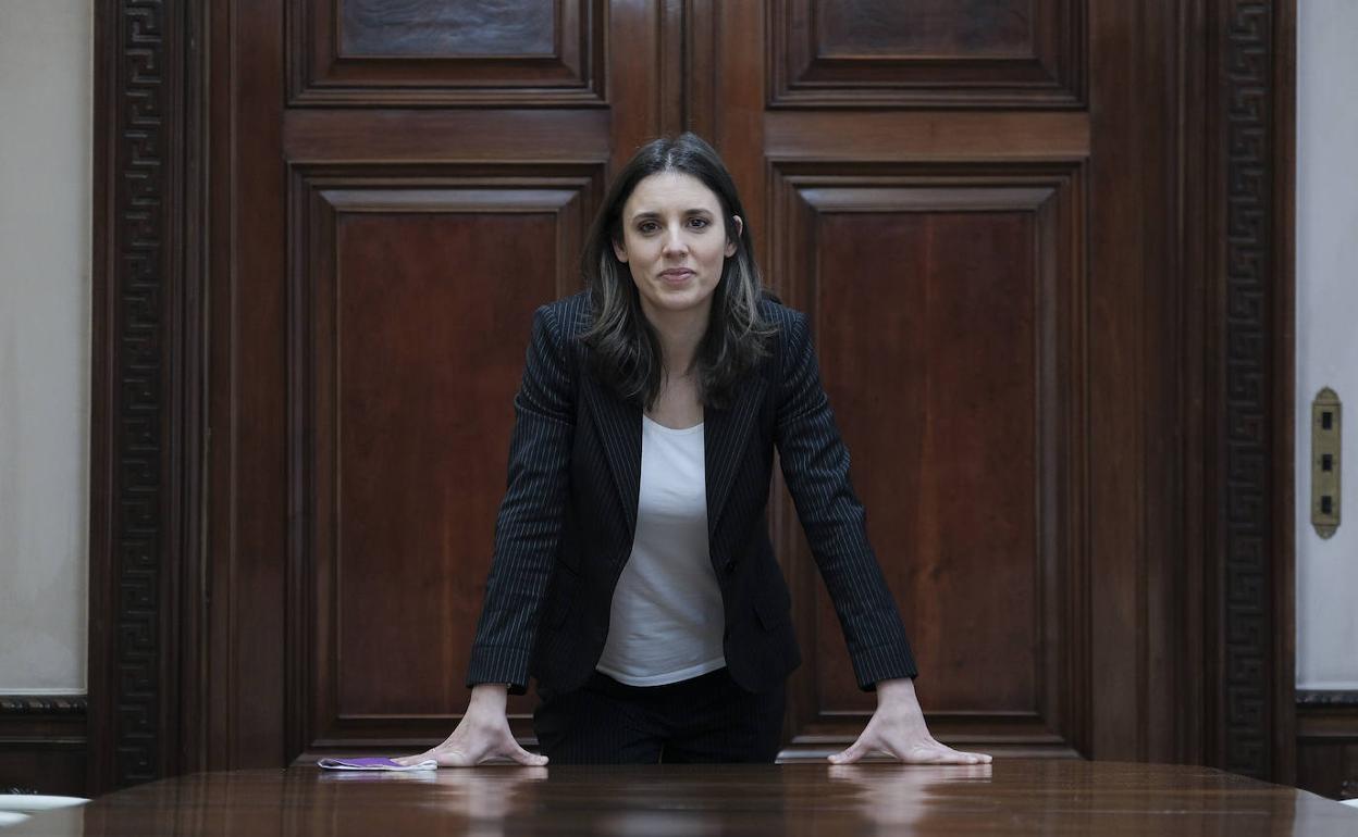 Irene Montero, en el Ministerio de Igualdad