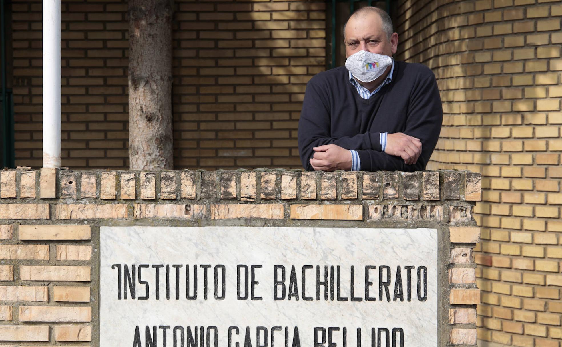 El director del centro acogido al Programa 2030 I.E.S. Antonio García Bellido de León, Rafael Gallego.