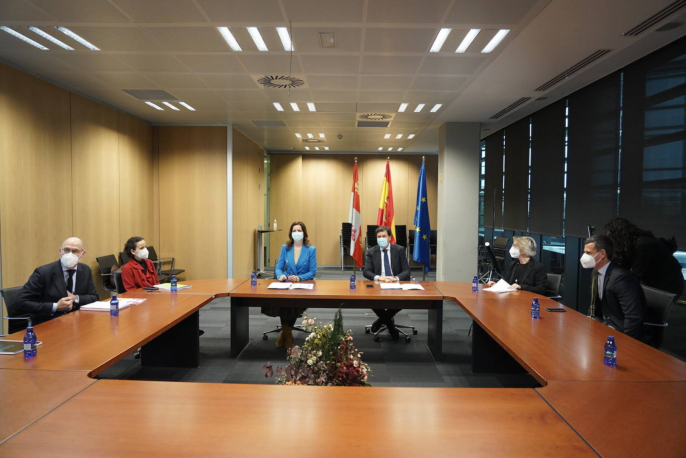 El consejero de Economía y Hacienda, Carlos Fdez. Carriedo, y la consejera de Empleo e Industria, Ana Carlota Amigo, participan en el Consejo de Internacionalización Empresarial de Castilla y León.