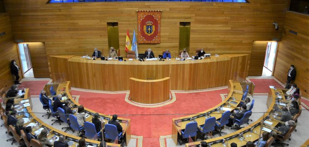 Un instante en el Parlamento de Galicia.