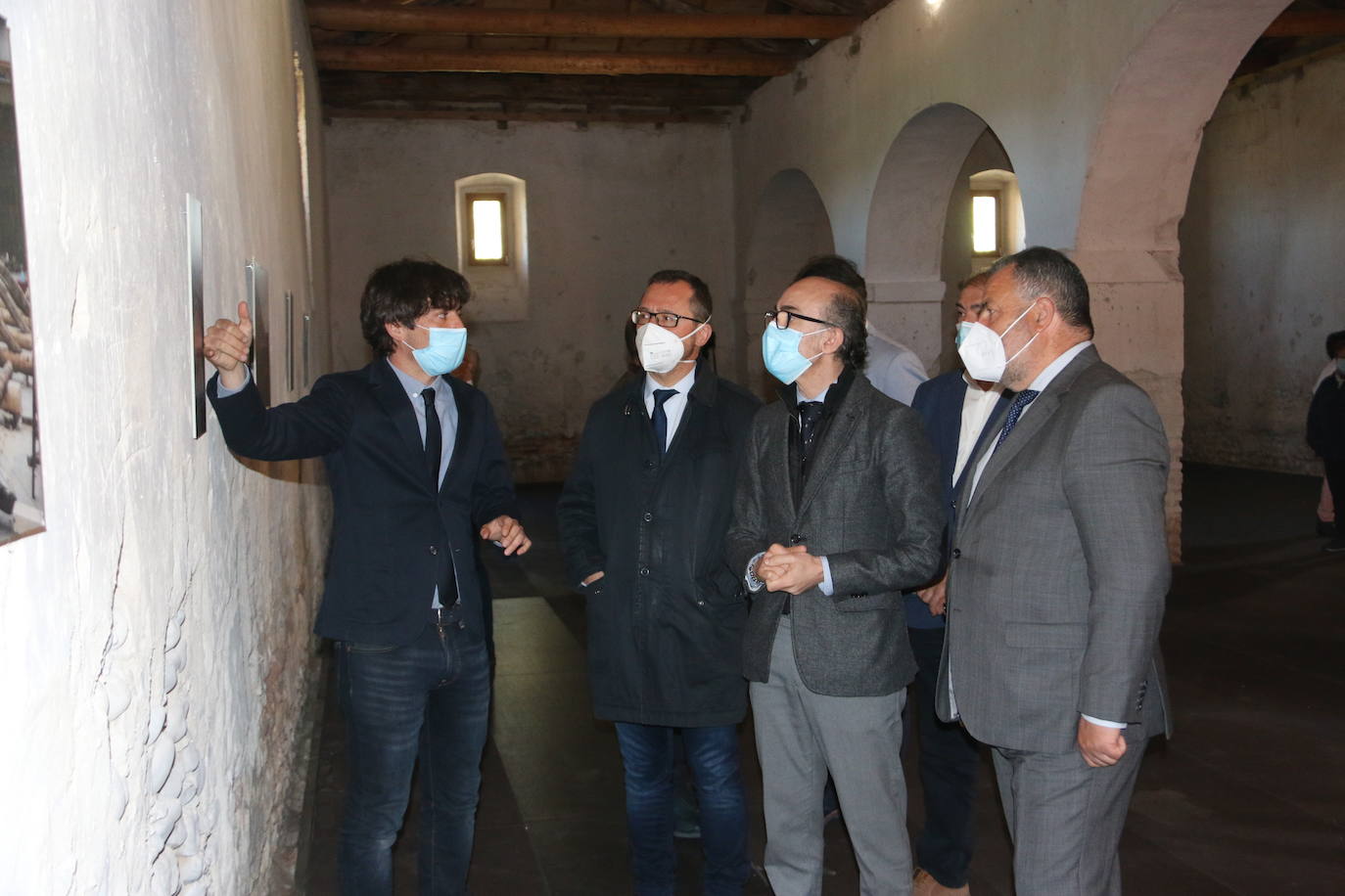 Vissita a las obras realizadas en la Panera del Monasterio de Sandoval. 