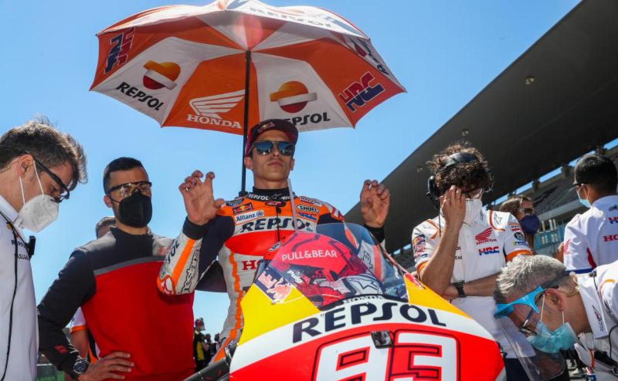 Marc Márquez, en el circuito de Portimao. 