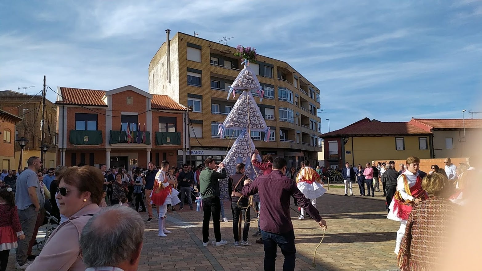 Celebración de la fiesta de Voto en Laguna de Negrillos en 2019