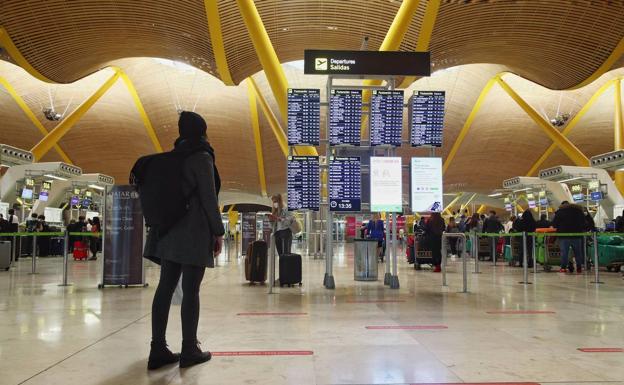 Aeropuerto de Madrid Barajas.