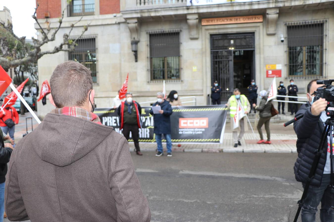 Los sindicatos mayoritarios reclaman mayor seguridad en los trabajos y denuncian que 12 leoneses perdieron la vida en su entorno laboral en 2020
