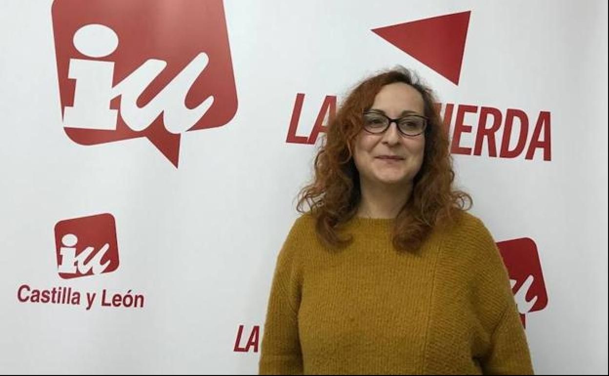 Carmen Franganillo, coordinadora local de IU.