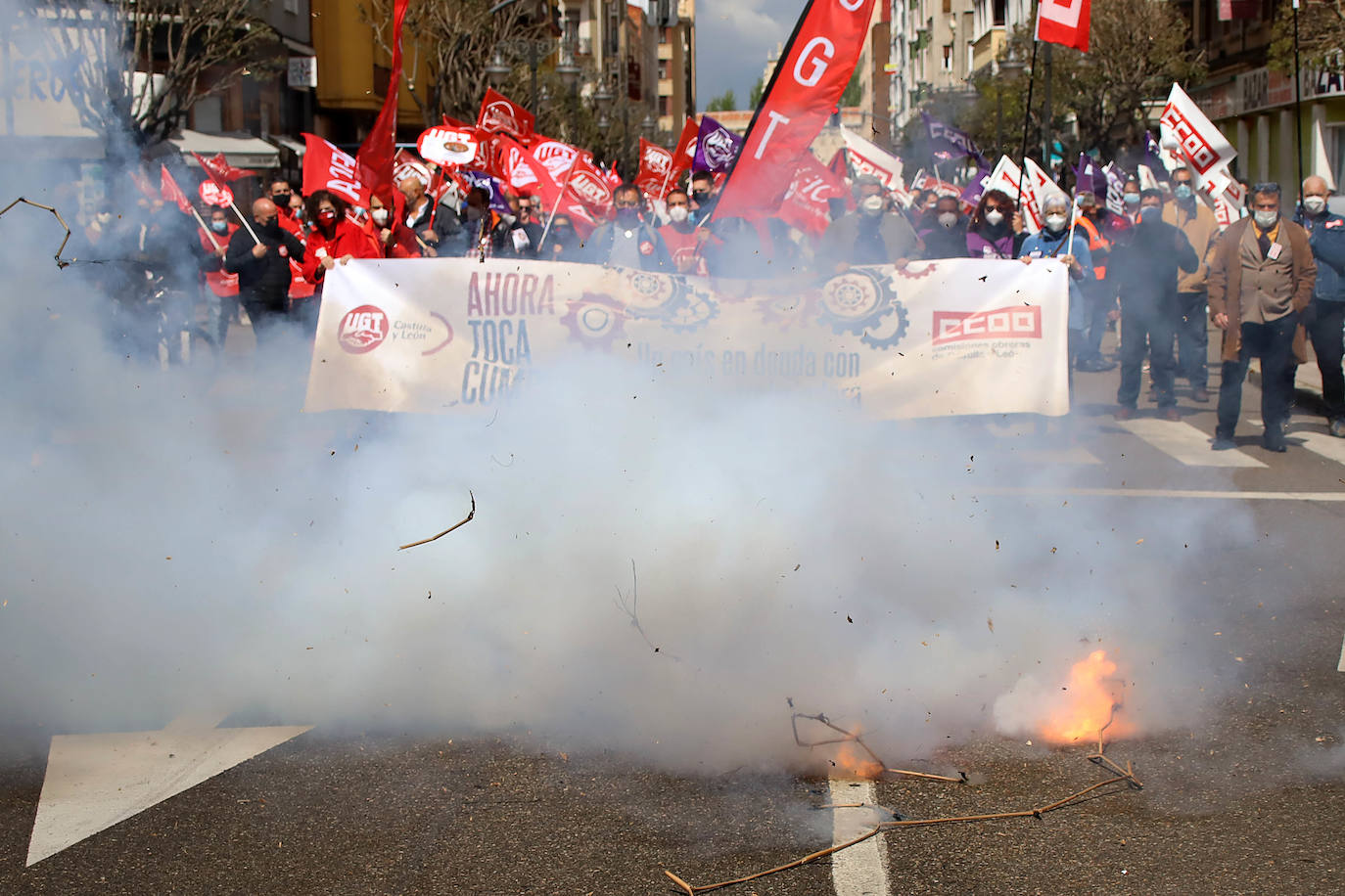 Movilizaciones del Primero de Mayo, Día Internacional del Trabajo, en León.