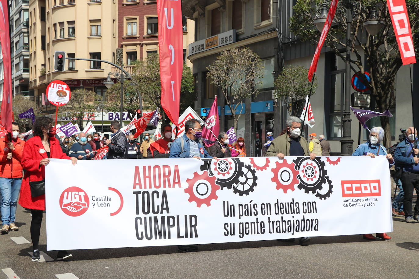 Movilizaciones del Primero de Mayo, Día Internacional del Trabajo, en León.