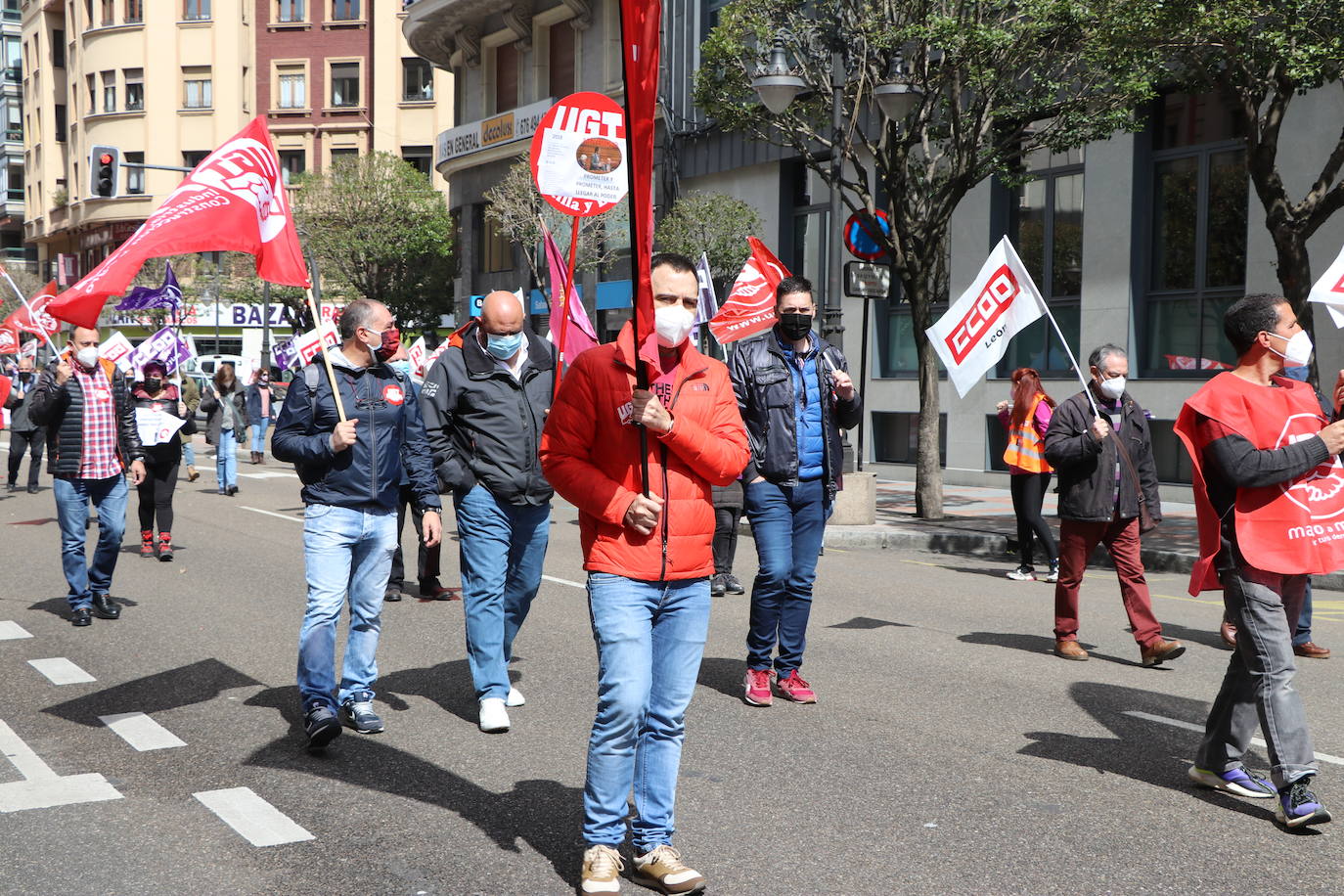 Movilizaciones del Primero de Mayo, Día Internacional del Trabajo, en León.