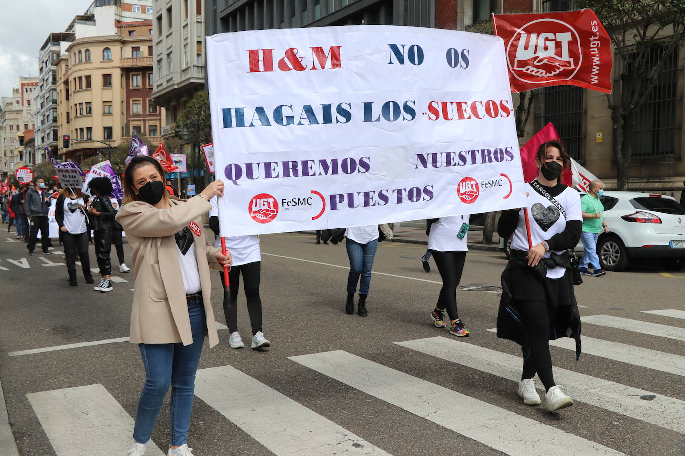 Movilizaciones del Primero de Mayo, Día Internacional del Trabajo, en León.