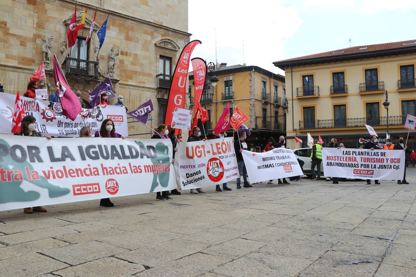 Movilizaciones del Primero de Mayo, Día Internacional del Trabajo, en León.