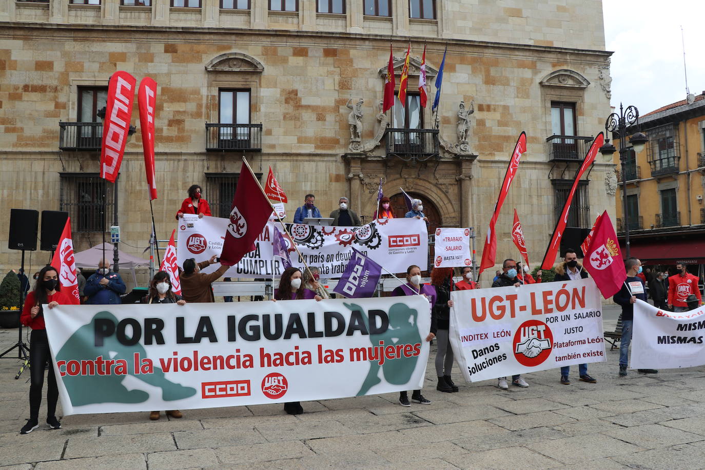 Movilizaciones del Primero de Mayo, Día Internacional del Trabajo, en León.