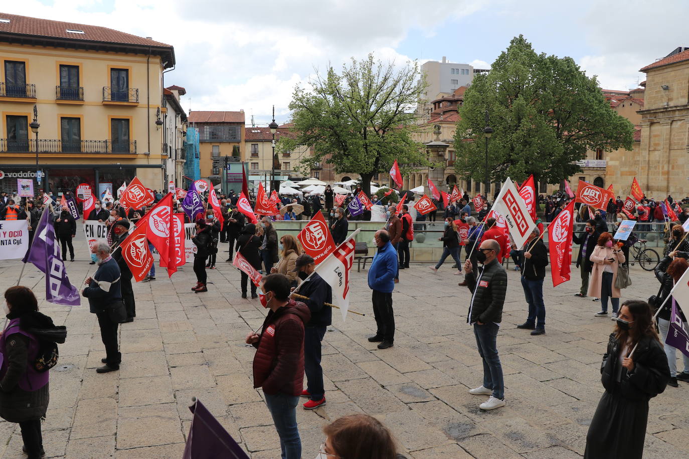 Movilizaciones del Primero de Mayo, Día Internacional del Trabajo, en León.