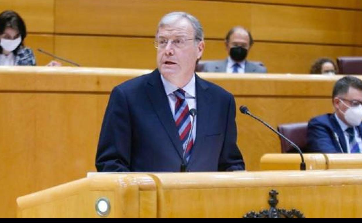 Antonio Silván, en una intervención en el Senado.