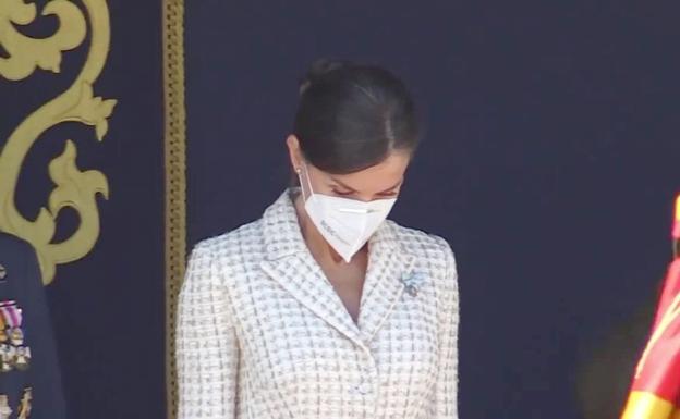 La Reina Letizia, espectacular con el vestido del bautizo de la Princesa Leonor.