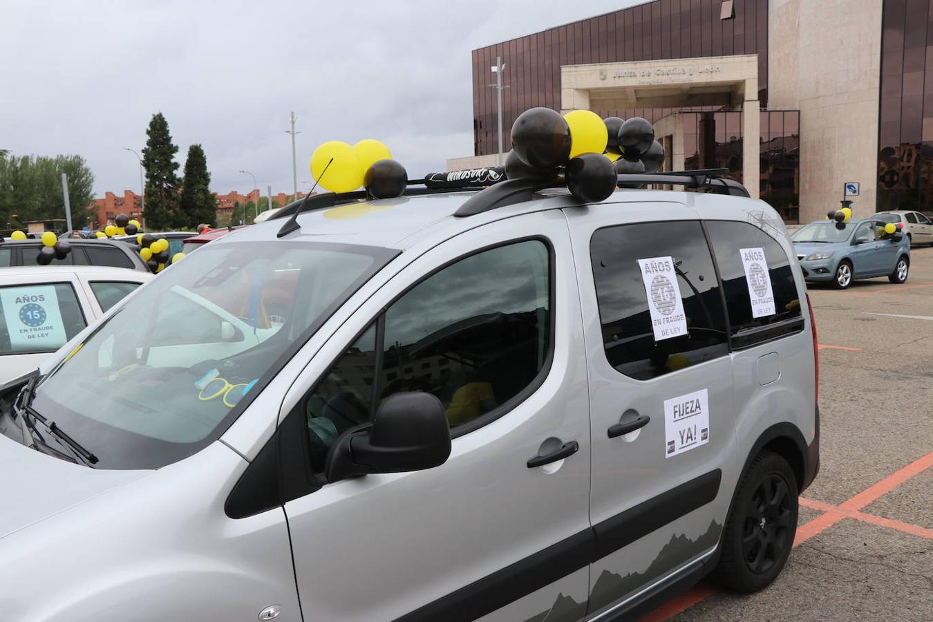 Los trabajadores temporales de las administraciones inician su sexta movilización mensual.