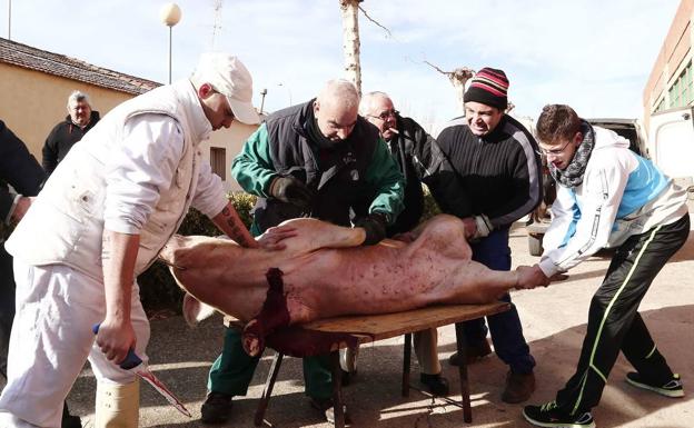 Matanza tradicional, una costumbre familiar que se ha convertido en una fiesta popular.