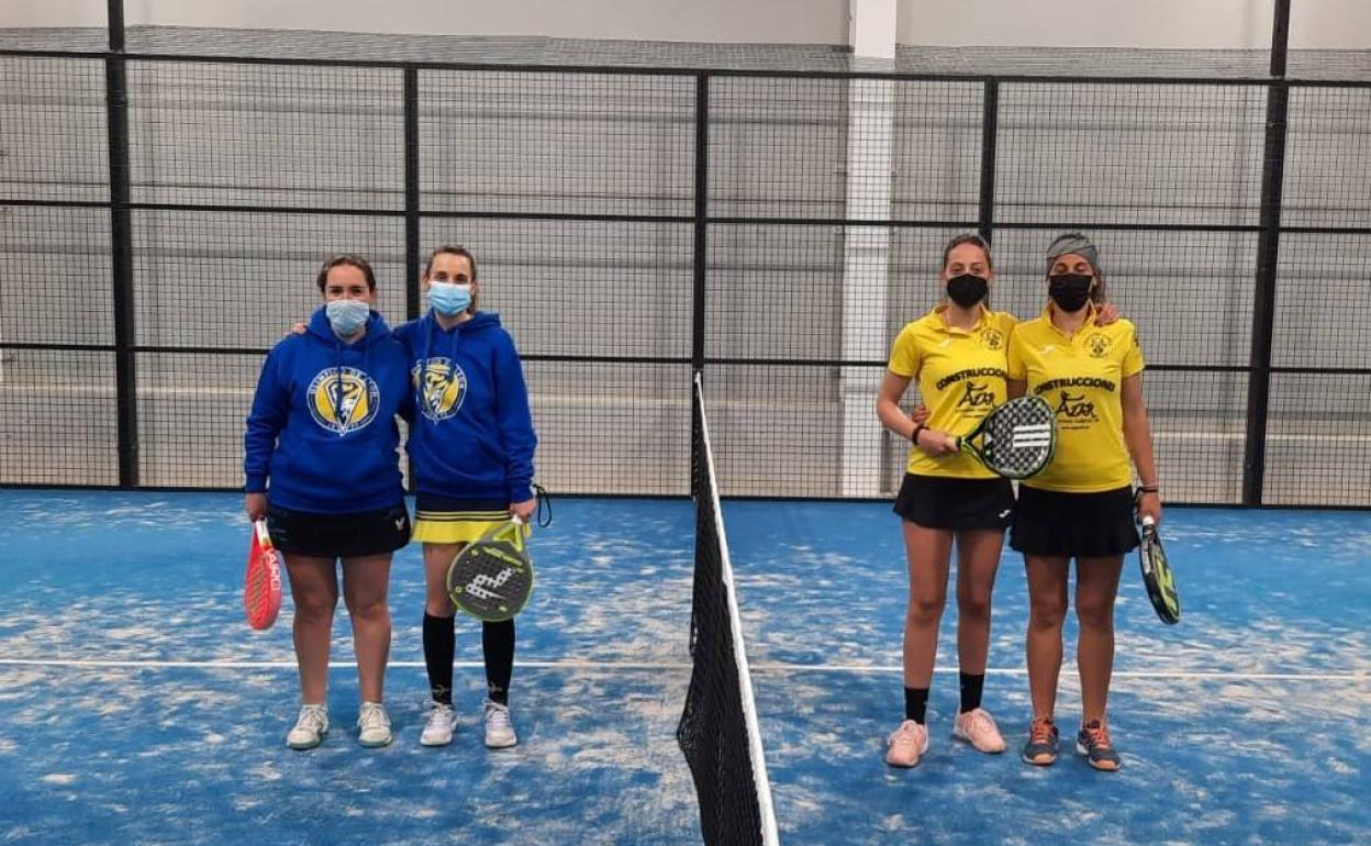 Parejas que disputaron el partido.