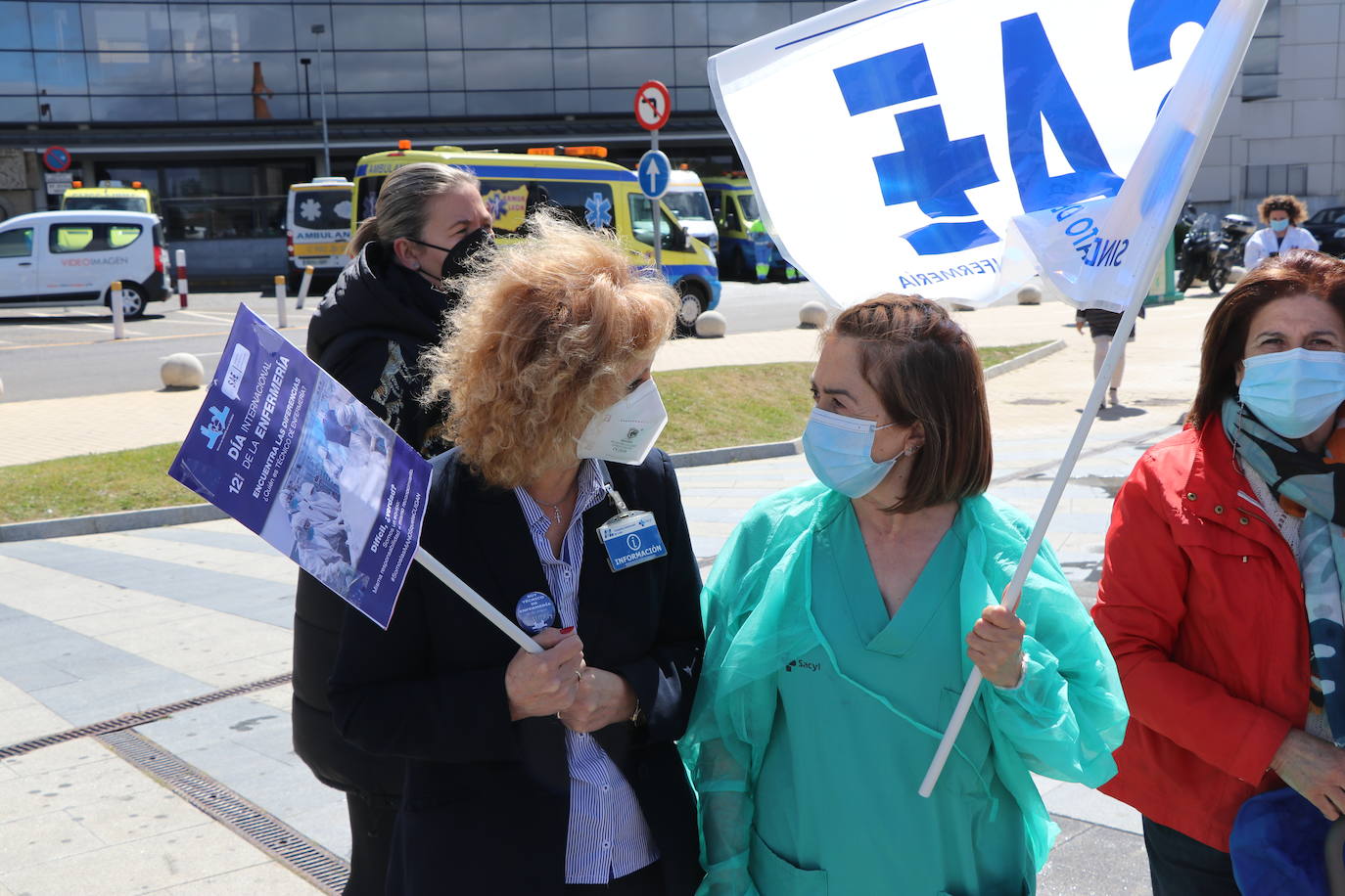 Los técnicos de enfemería leoneses reclaman que se les considere como parte del colectivo de enfermería.