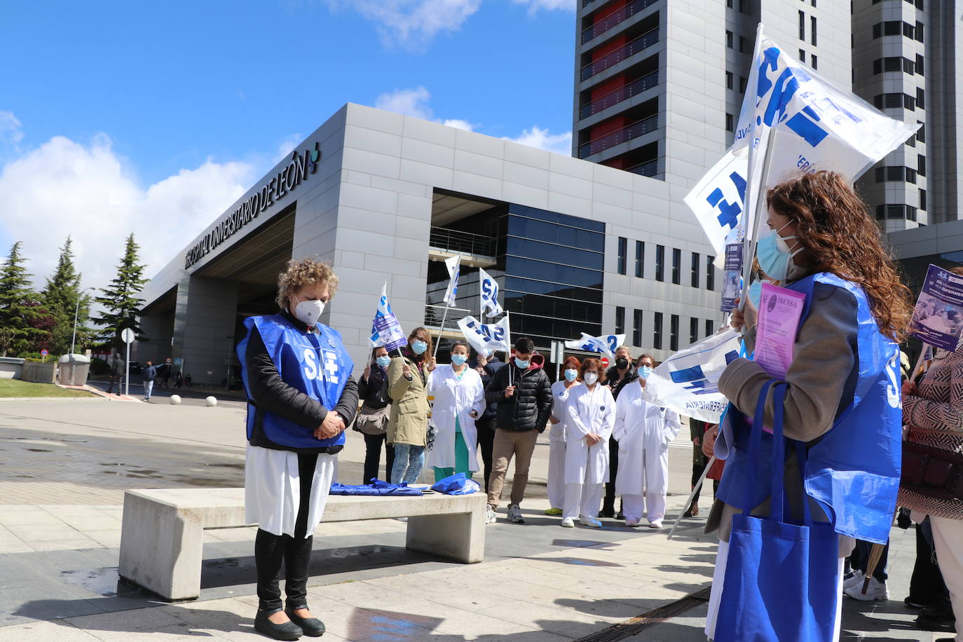 Los técnicos de enfemería leoneses reclaman que se les considere como parte del colectivo de enfermería.