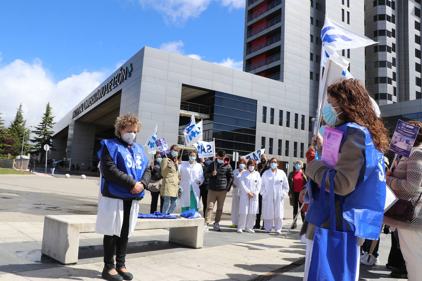 Los técnicos de enfemería leoneses reclaman que se les considere como parte del colectivo de enfermería.