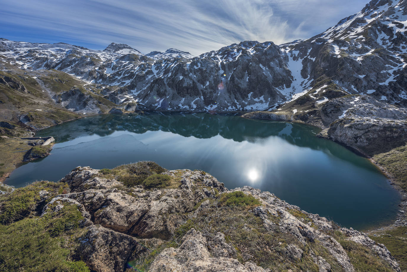 Lago Calabazosa (Asturias).