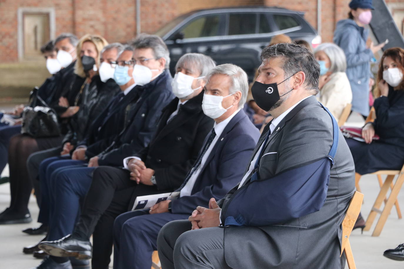 El Círculo Empresarial Leonés celebra un acto multitudinario en el que se respetaron las distancias y el uso de mascarillas.