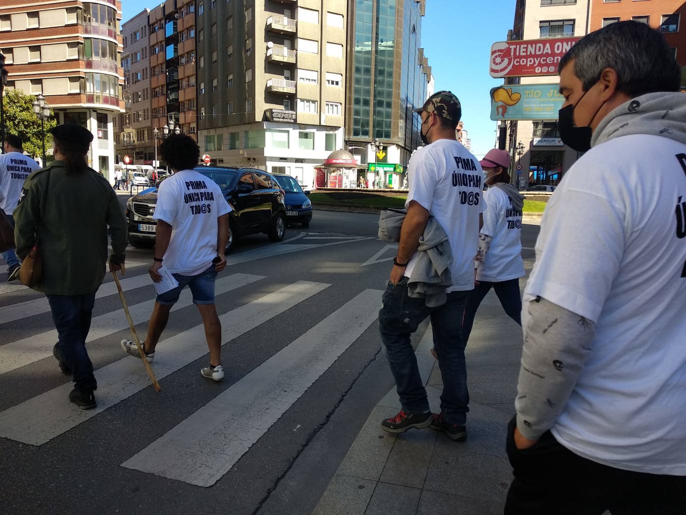 Marcha revindicativa de los trabajadores de Roldán.