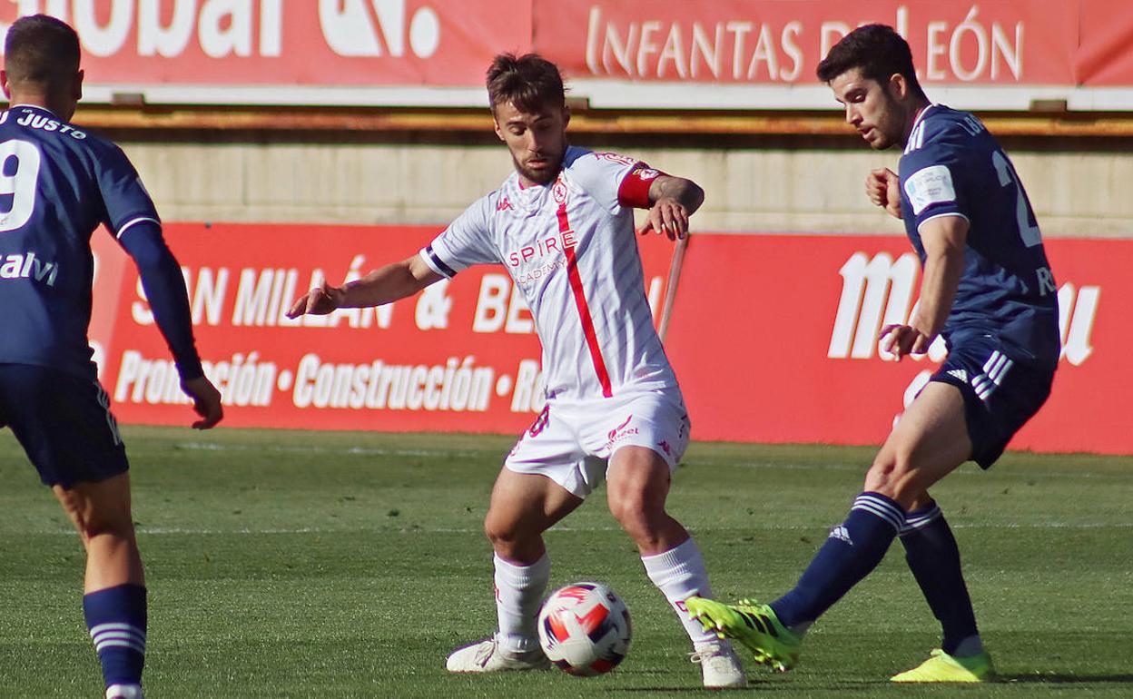 Sergio Marcos, en un partido con la Cultural.