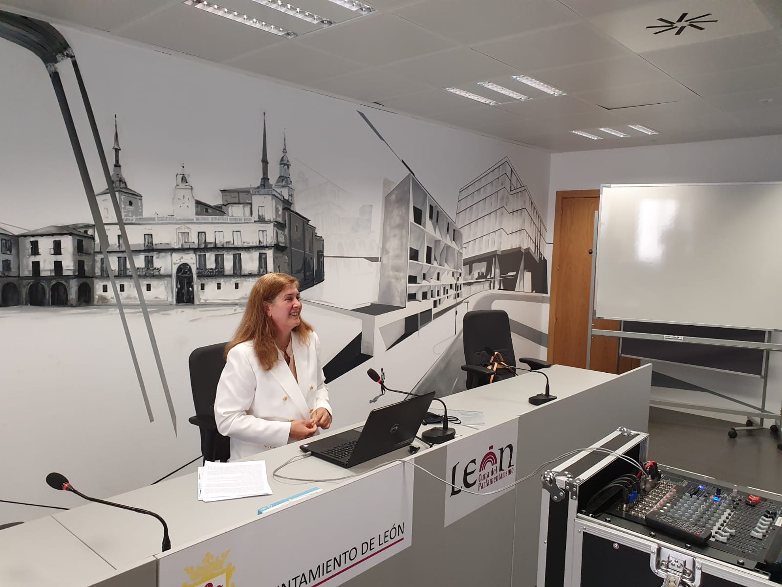 La concejala del Partido Popular en el Ayuntamiento de León, Margarita Torres.