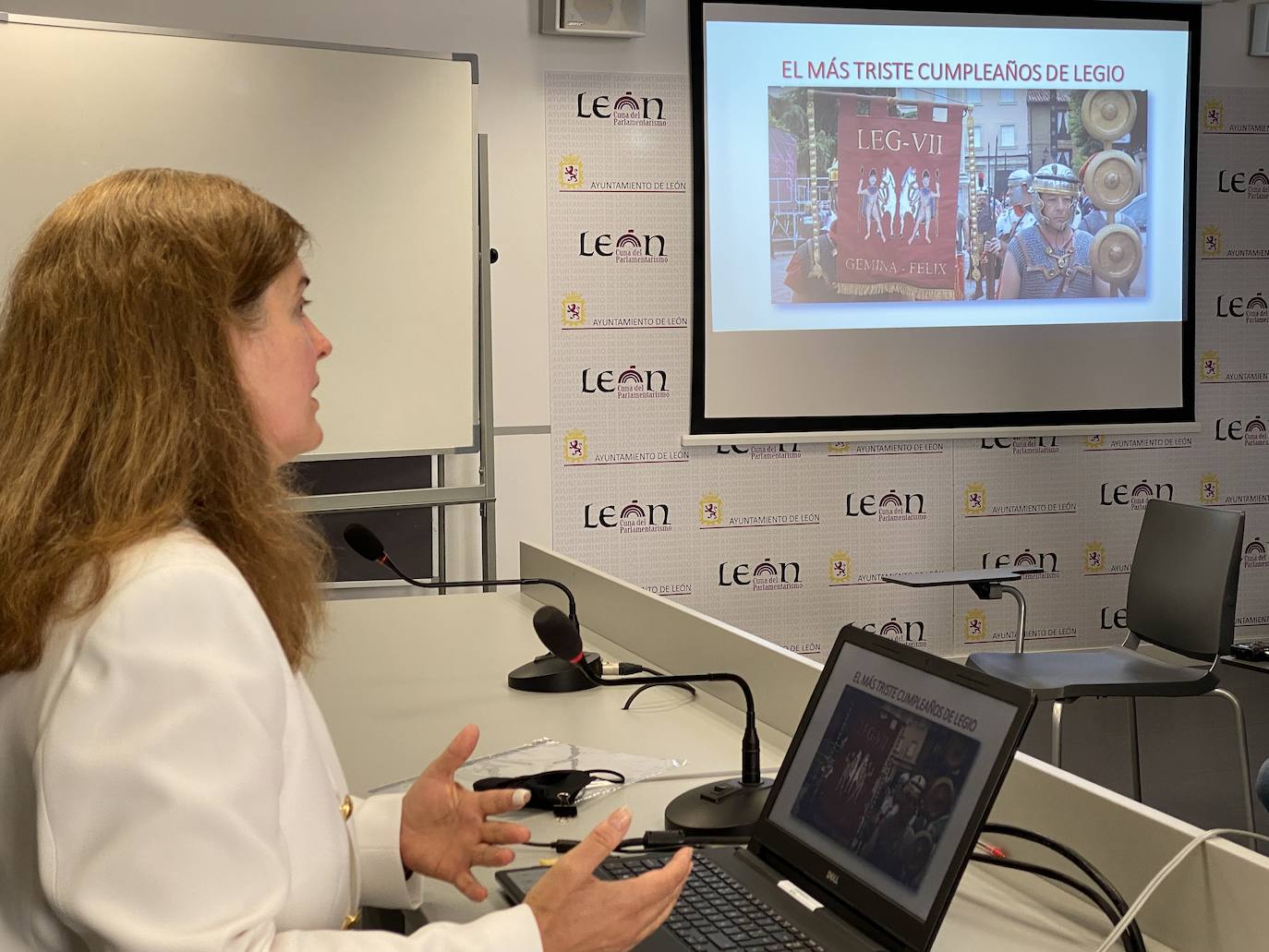 La concejala del Partido Popular en el Ayuntamiento de León, Margarita Torres.