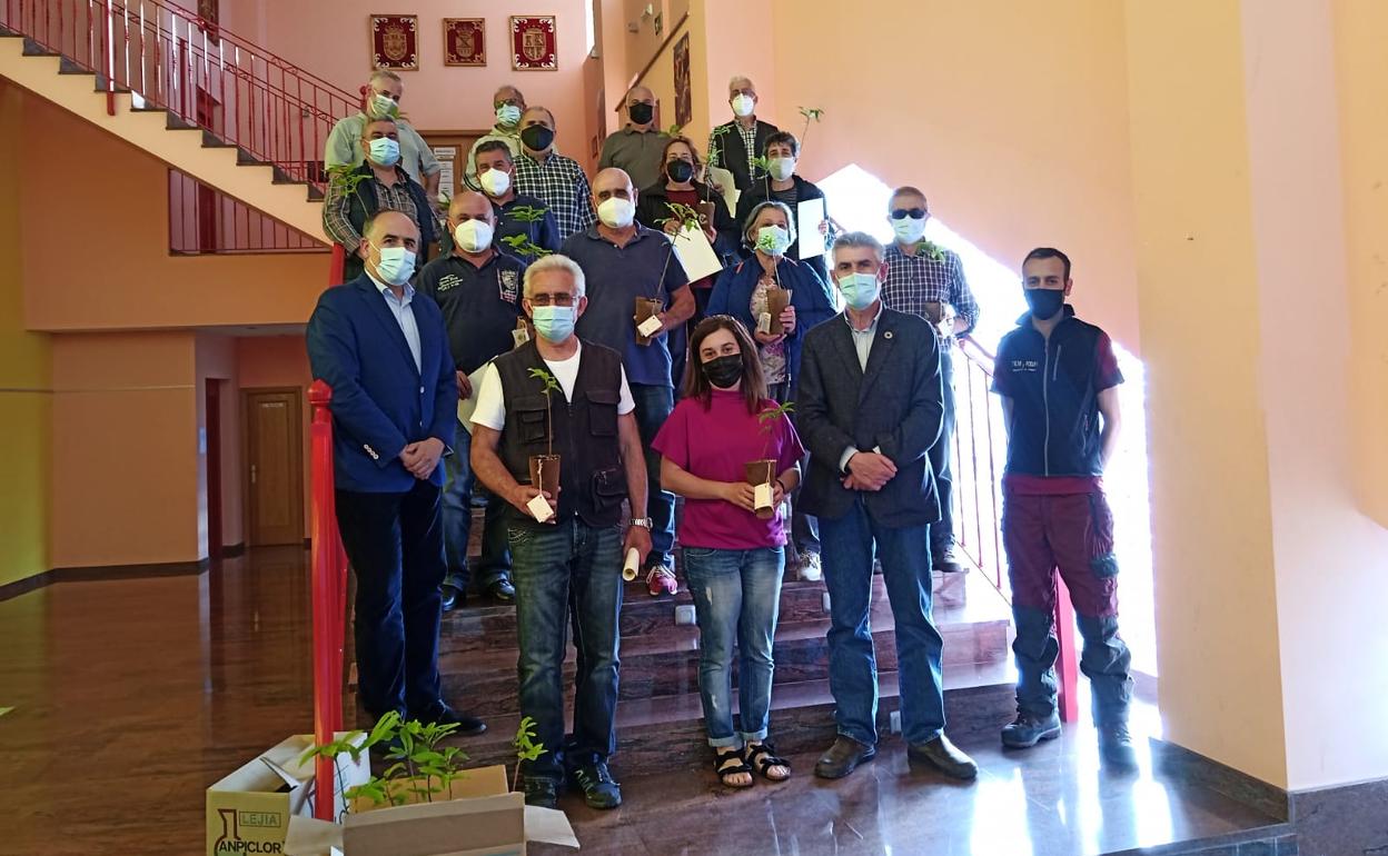 Clausura del curso en el aula de la Uned de Vega de Espinareda.