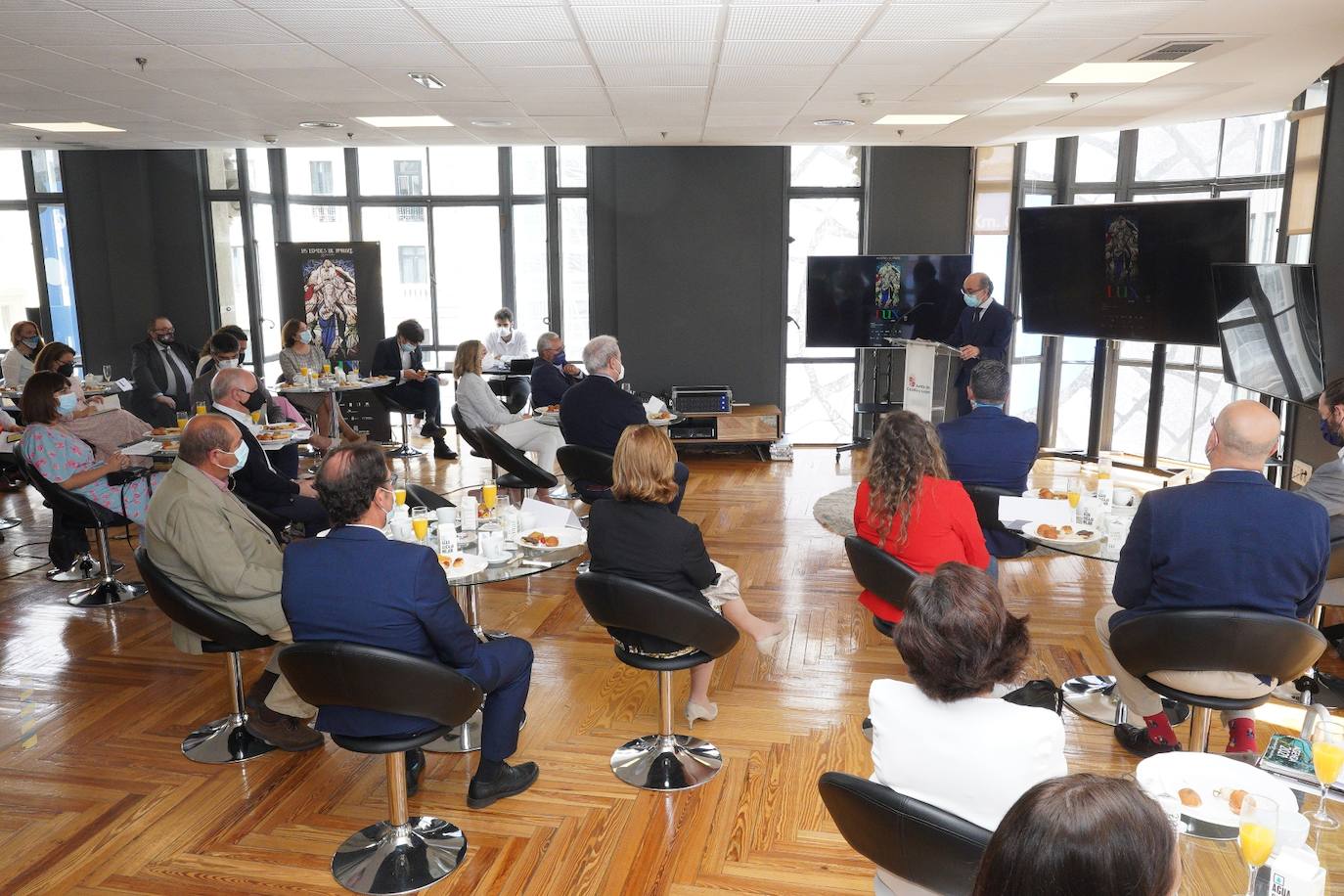 El consejero de Cultura y Turismo, Javier Ortega, participa en la presentación de la XXV edición de las Edades del Hombre 2021 'Lux'.