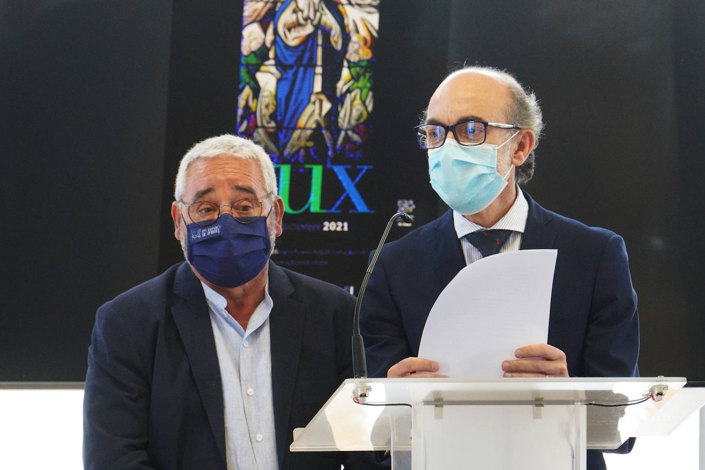 El consejero de Cultura y Turismo, Javier Ortega, participa en la presentación de la XXV edición de las Edades del Hombre 2021 'Lux'.