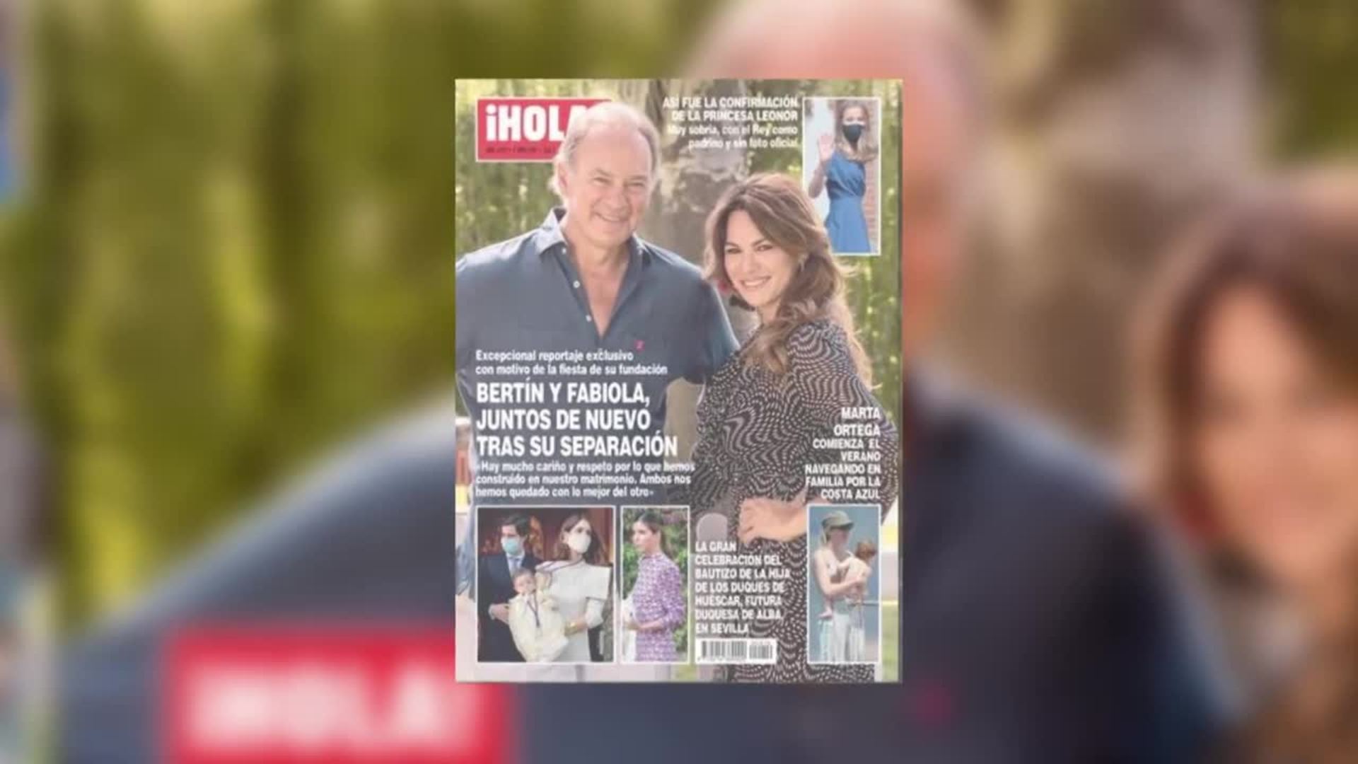 Bertin Osborne y Fabiola Martínez en la portada de '¡Hola!'