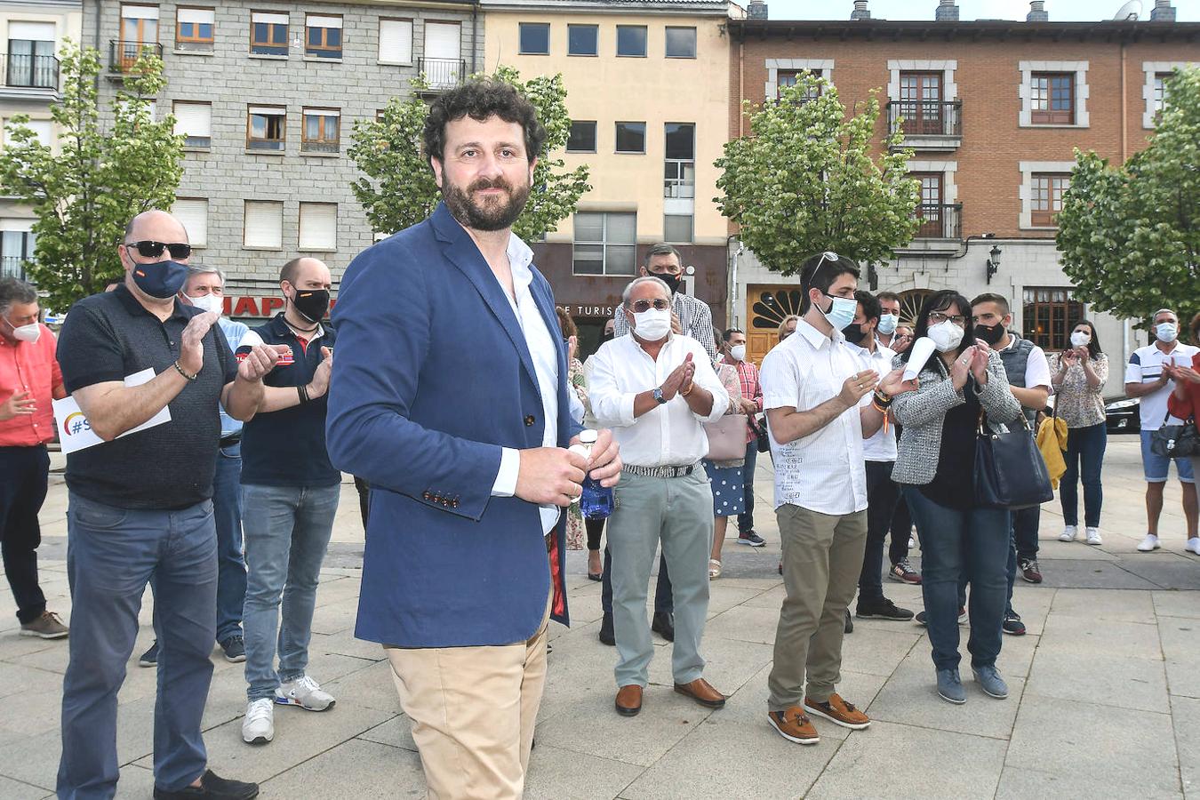 El alcalde de Villaquilambre eligió el municipio maragato para presentar su candidatura al PP provincial.