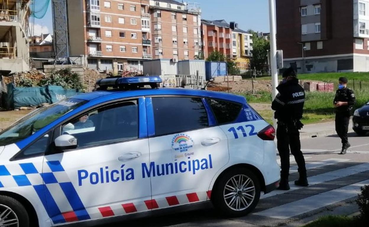 Control de la Policía Municipal de Ponferrada.