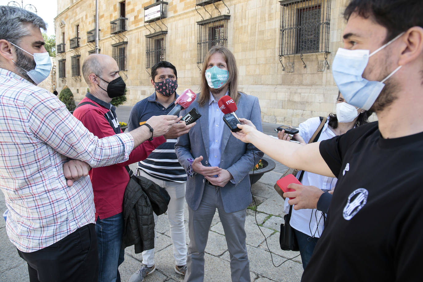 El coordinador general de Podemos Castilla y León, Pablo Fernández,