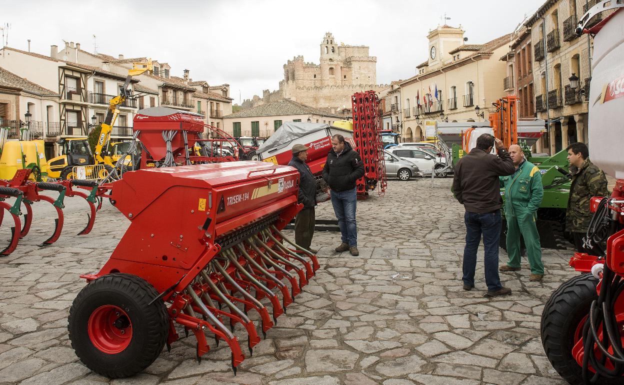 Feria de maquinaria agrícola en Turégano, Segovia. 