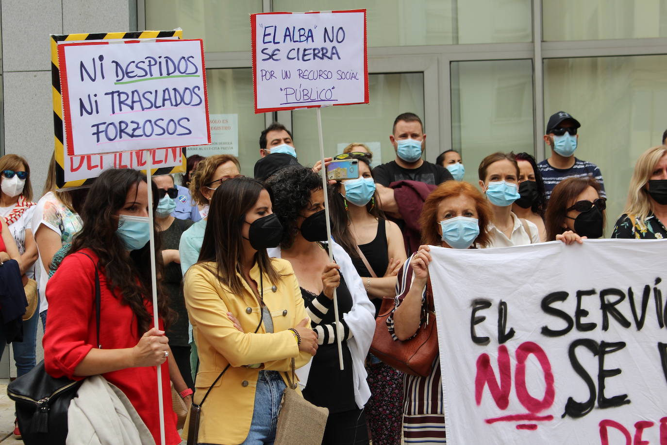 Fotos: Concentración contra el cierre de &#039;El Alba&#039;