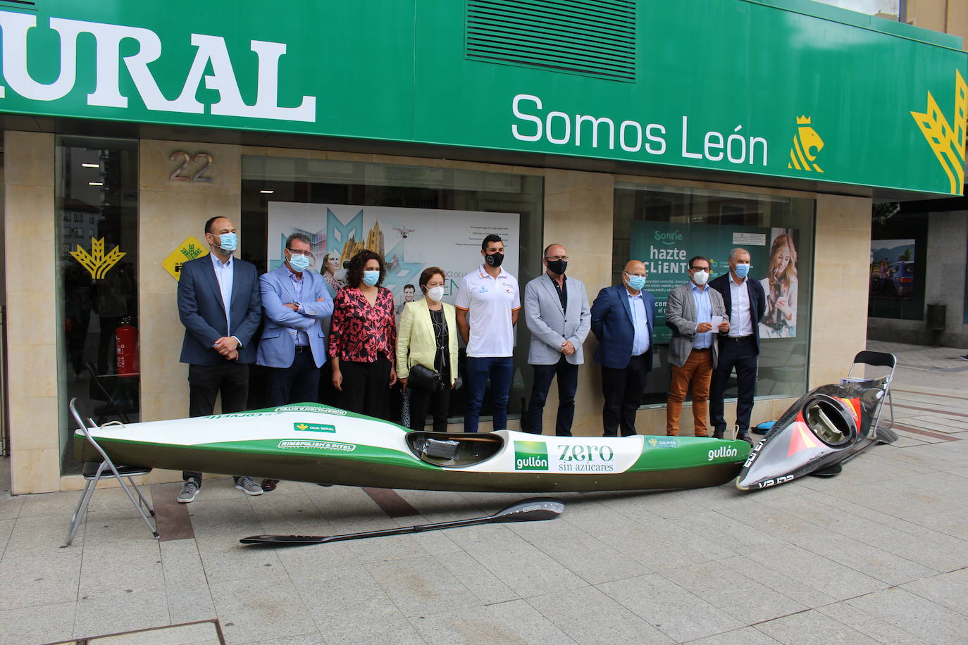 La sede de Caja Rural en León ha sido el espacio elegido para la presentación del Campeonato de España de Aguas Bravas que se celebrará en Sabero.