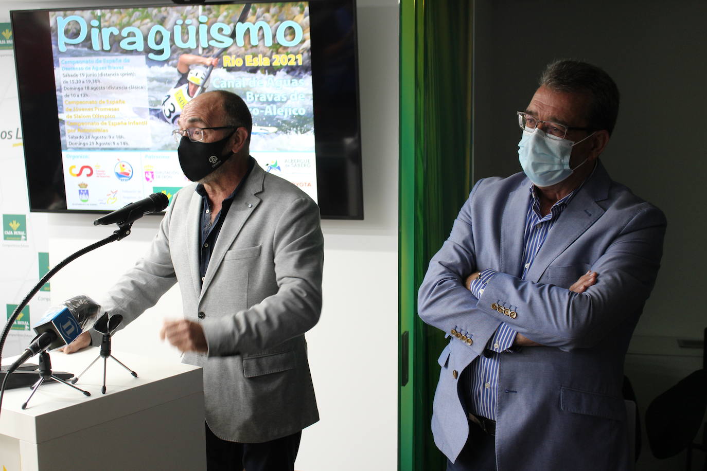 La sede de Caja Rural en León ha sido el espacio elegido para la presentación del Campeonato de España de Aguas Bravas que se celebrará en Sabero.