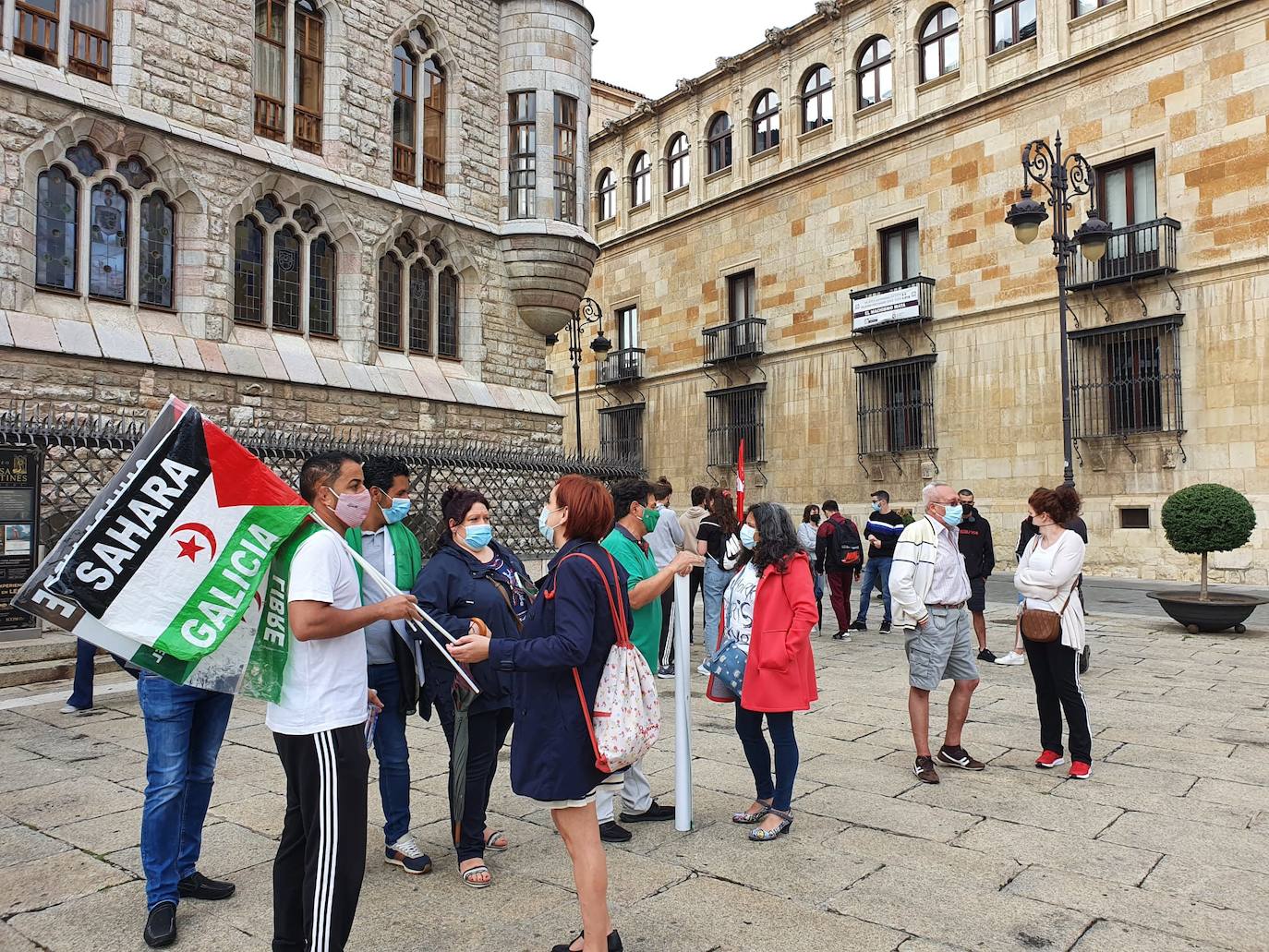 Manifestación en favor del pueblo saharaui.