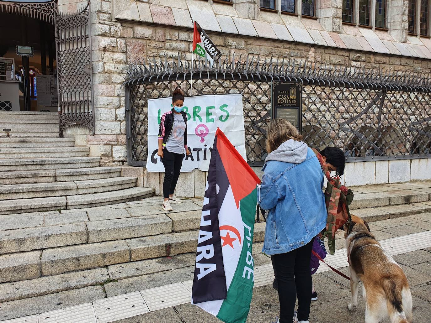 Manifestación en favor del pueblo saharaui.