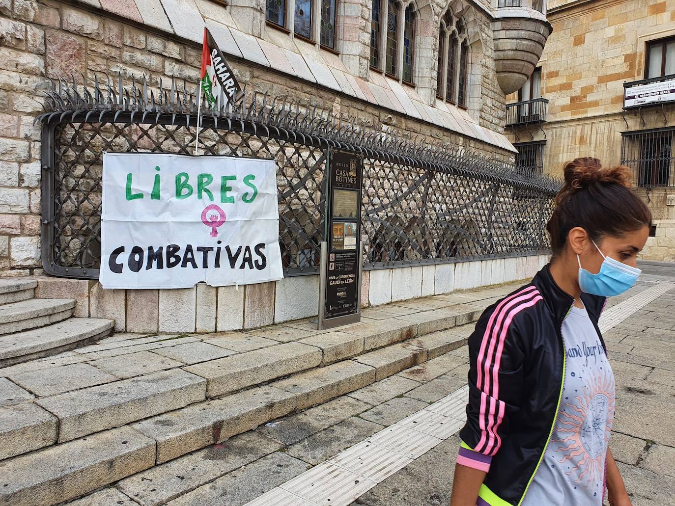 Manifestación en favor del pueblo saharaui.