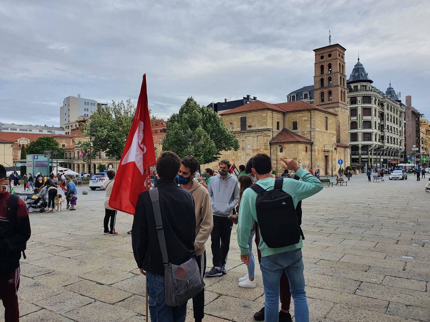 Manifestación en favor del pueblo saharaui.