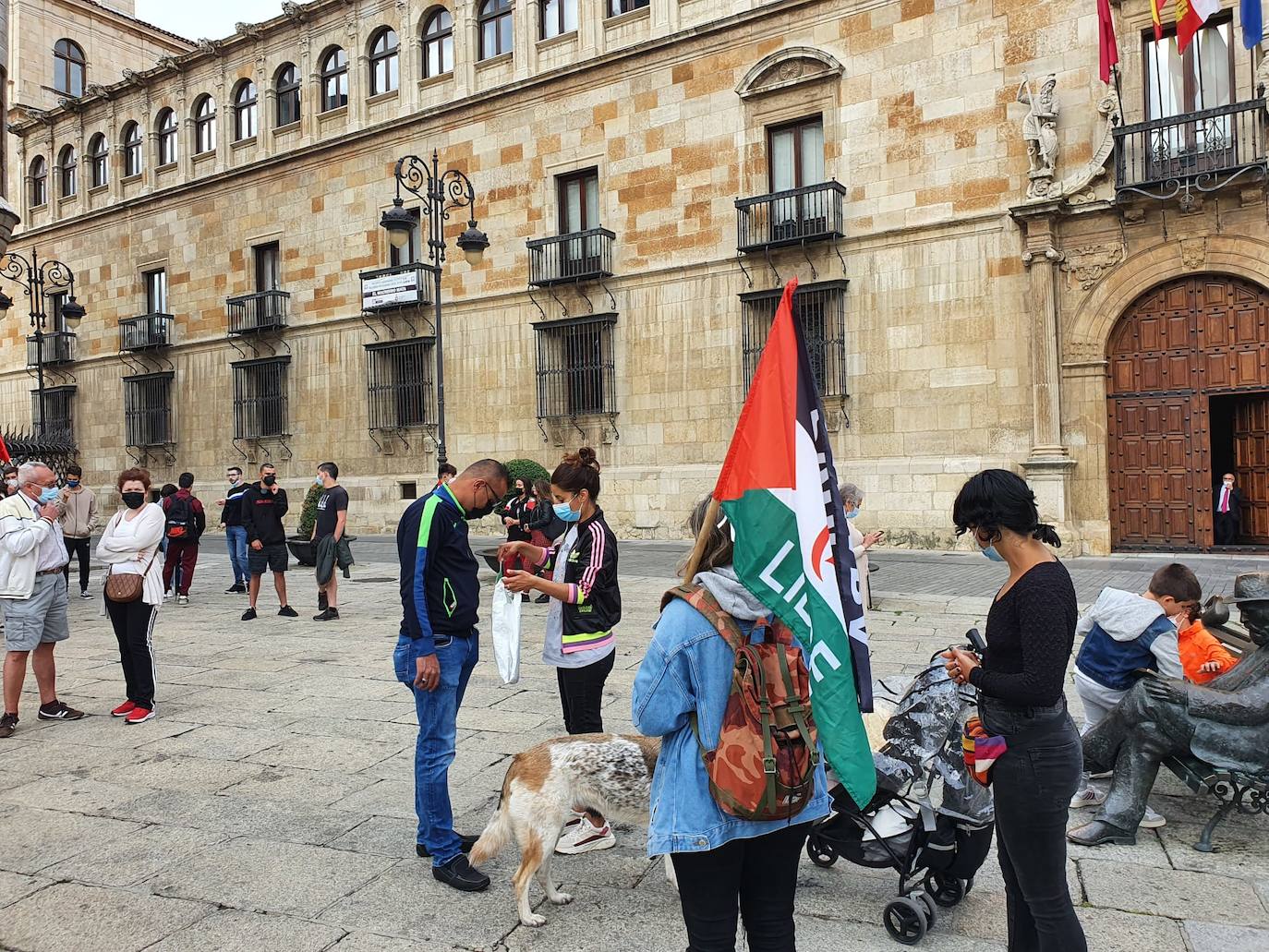 Manifestación en favor del pueblo saharaui.